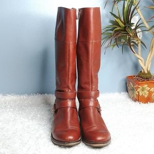 Bandolino Leather Riding Biker MOTO Boots